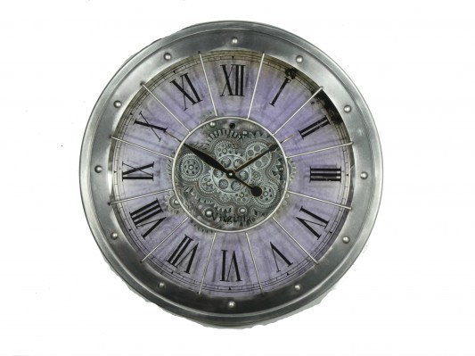 G6066782 Clock Gear Ø80cm Grey 66782